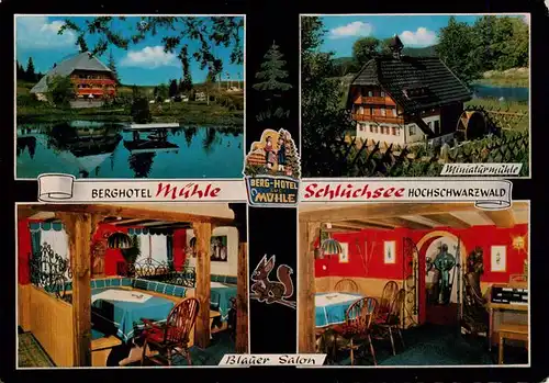 AK / Ansichtskarte 73913092 Schluchsee Berghotel Muehle Miniaturmuehle Blauer Salon