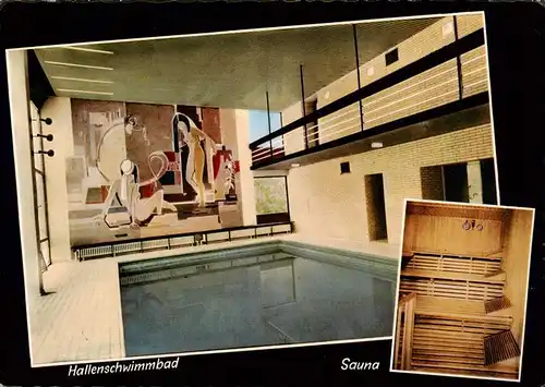 AK / Ansichtskarte  Bad_Bramstedt Kurhotel Gutsmann Hallenschwimmbad Sauna