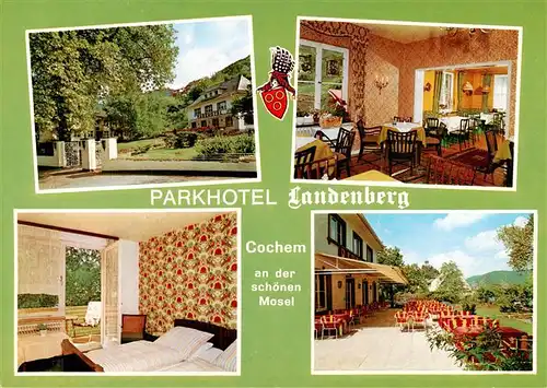 AK / Ansichtskarte 73913147 Cochem_Kochem_Mosel Parkhotel Landenberg Gastraum Zimmer Terrasse