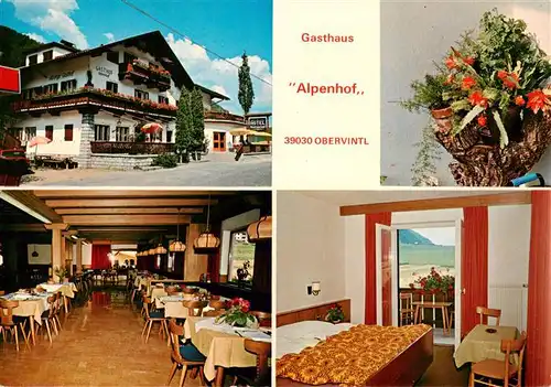 AK / Ansichtskarte  Obervintl_Pustertal_Suedtirol Gasthaus Alpenhof Gastraum Zimmer