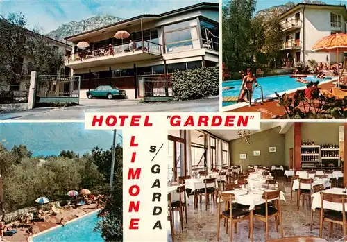 AK / Ansichtskarte 73913168 Limone_sul_Garda_IT Hotel Garden Schwimmbad Gastraum