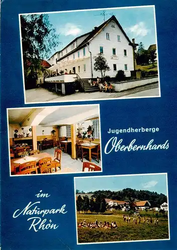 AK / Ansichtskarte 73913244 Oberbernhards Jugendherberge im Naturpark Rhoen Gastraum Panorama