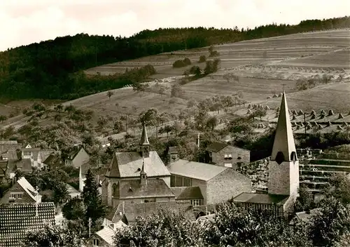 AK / Ansichtskarte  Hessenthal_Spessart Wallfahrtskirche U Lb Frau Fliegeraufnahme