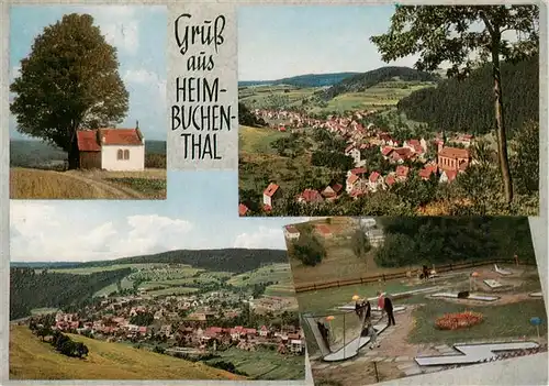 AK / Ansichtskarte  Heimbuchenthal Kapelle Panorama Minigolfplatz