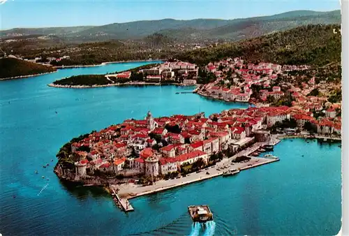 AK / Ansichtskarte  Korcula_Curzola_Croatia Fliegeraufnahme