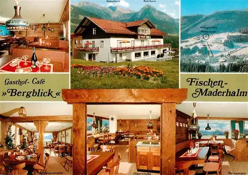 AK / Ansichtskarte  Maderhalm Gasthof Café Bergblick Gaststuben Restaurant Fernsicht Allgaeuer Alpen