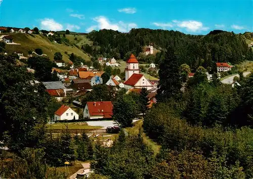 AK / Ansichtskarte  Breitenbrunn_Oberpfalz_Neumarkt Panorama Erholungsort Ansicht mit Kirche