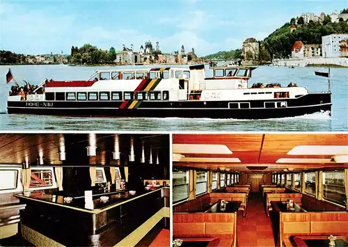 AK / Ansichtskarte  Passau Fahrgastschiff Hohe Nau Dreifluesserundfahrt Koeck und Wurm