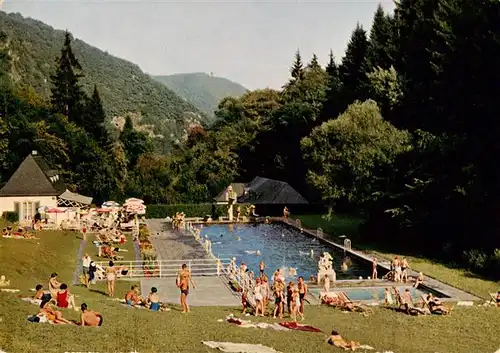 AK / Ansichtskarte  Bad_Bertrich Staatliches Kurhaus Hotel Dillenburg Swimming Pool