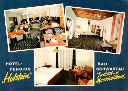 AK / Ansichtskarte  Bad_Schwartau Hotel Pension Fremdenzimmer Restaurant Jodsol- und Moorheilbad