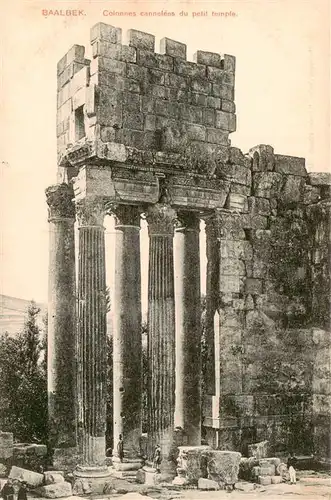 AK / Ansichtskarte  Baalbek_Baalbeck_Lebanon Colonnes cannolees du petit temple