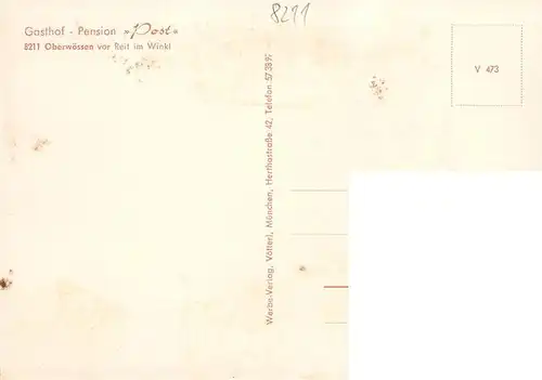 AK / Ansichtskarte  Oberwoessen Gasthof Pension Post 