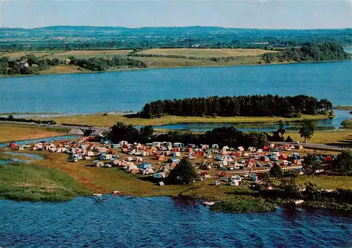 AK / Ansichtskarte  Schleswig_Schlei_Erfde Campingplatz Haddeby Fliegeraufnahme