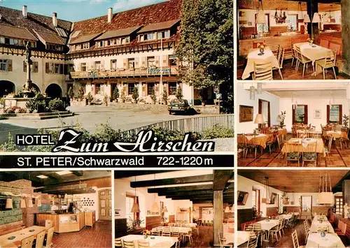 AK / Ansichtskarte 73913469 St_Peter_Schwarzwald Hotel Zum Hirschen Gastraeume