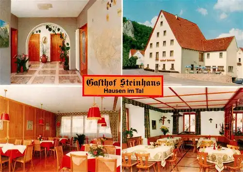 AK / Ansichtskarte 73913479 Hausen_Tal_Hausen_Thal_Beuron Gasthof Steinhaus Flur Gastraeume