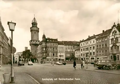 AK / Ansichtskarte 73913487 Goerlitz__Sachsen Leninplatz mit Reichenbacher Turm