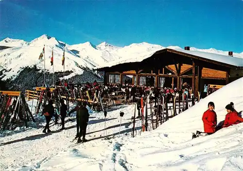 AK / Ansichtskarte  Davos_GR Bergbahnen Rinderhorn Bergrestaurant Jatzmeder Sonnenterrasse