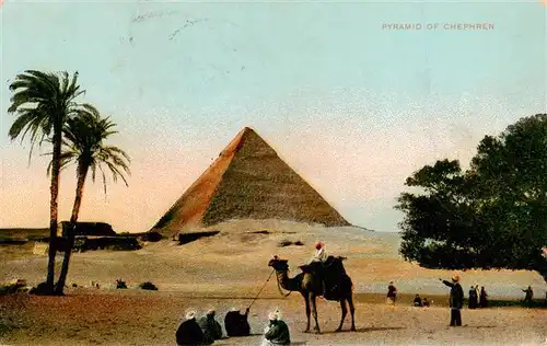 AK / Ansichtskarte 73913527 Gizeh_Giza_Egypt Pyramid of Chephren