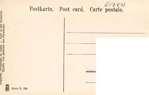 AK / Ansichtskarte  Gizeh_Giza_Egypt Pyramiden