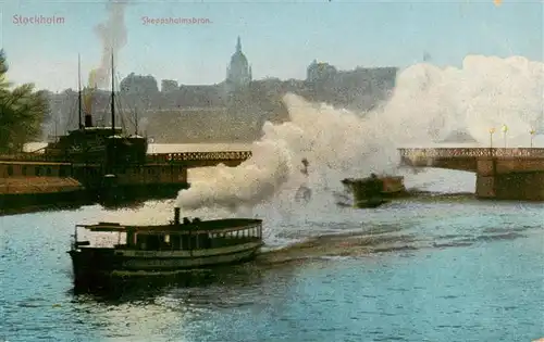 AK / Ansichtskarte  Stockholm Skeppsholmsbron