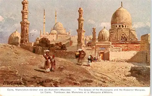 AK / Ansichtskarte 73913549 Cairo_Egypt Mameluken Graeber und die Alabaster Moschees