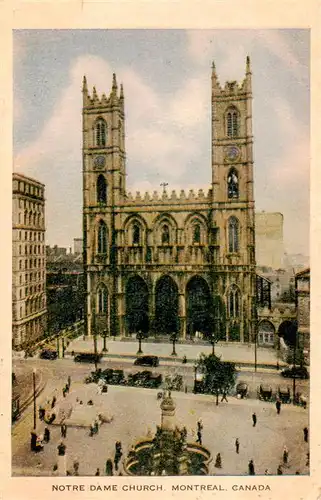 AK / Ansichtskarte  Montreal_Quebec Notre Dame Church