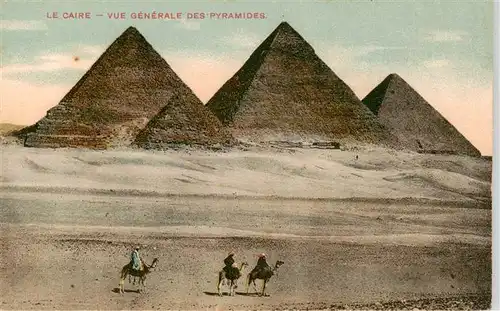 AK / Ansichtskarte 73913562 Le_Caire__Egypt Vue generale des Pyramides