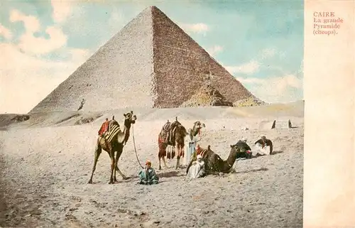 AK / Ansichtskarte 73913563 Le_Caire__Egypt La grande Pyramide Cheops