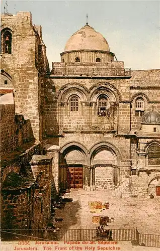 AK / Ansichtskarte 73913591 Jerusalem__Yerushalayim_Israel The Front of the Holy Sepulchre