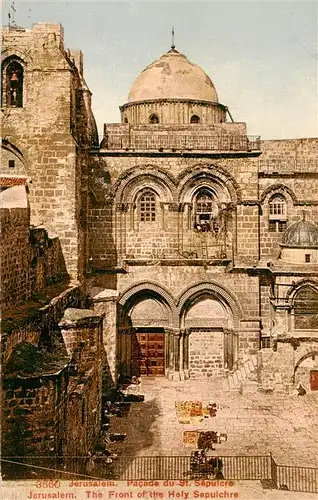 AK / Ansichtskarte  Jerusalem__Yerushalayim_Israel The Front of the Holy Sepulchre