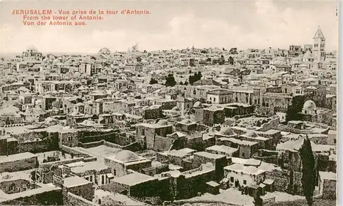 AK / Ansichtskarte 73913594 Jerusalem__Yerushalayim_Israel Vue prise de la tour d'Antonia