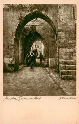 AK / Ansichtskarte  Jerusalem__Yerushalayim_Israel Tyropeanum Street