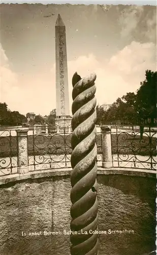 AK / Ansichtskarte  Istanbul_Constantinopel_TK Burmeli Sueluen La Colonne Serpentine