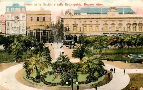 AK / Ansichtskarte  Buenos_Aires_Argentina Banco de la Nacion y calle Reconquista