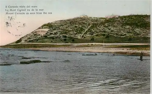 AK / Ansichtskarte 73913636 Mont_Carmel_Mount_Carmel_Israel Il Carmelo visto dal mare