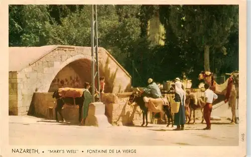 AK / Ansichtskarte 73913638 Nazareth__Israel Marys Well Fontaine de la vierge