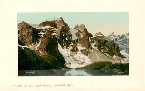 AK / Ansichtskarte 73913641 Laggan_Alberta__Canada Valley of the Ten Peaks