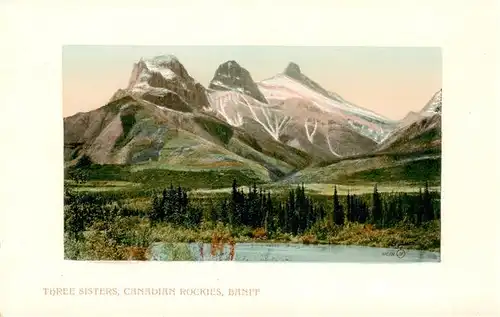 AK / Ansichtskarte 73913642 Banff_Canada Three Sisters Canadian Rockies