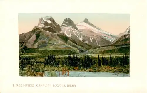 AK / Ansichtskarte  Banff_Canada Three Sisters Canadian Rockies