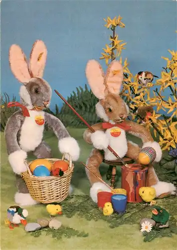 AK / Ansichtskarte  Ostern_Easter_Paques_Pasqua Hasen Eier Kuecken