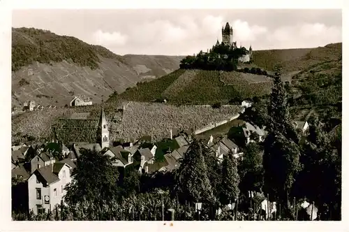 AK / Ansichtskarte  Kochem_Cochem_Mosel Panorama mit Schloss