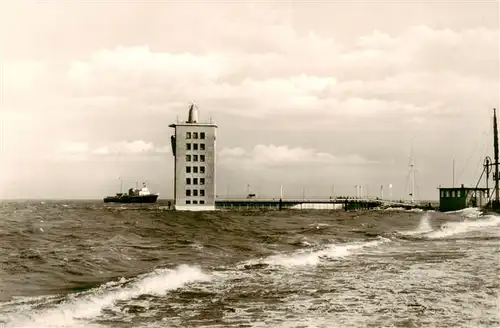 AK / Ansichtskarte  Cuxhaven_Nordseebad Sturmflut an der Alten Liebe