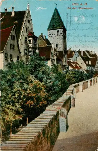 AK / Ansichtskarte  Ulm__Donau An der Stadtmauer