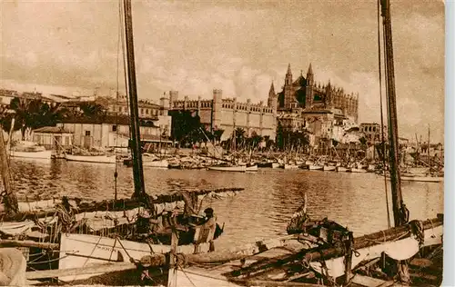 AK / Ansichtskarte  Palma_de_Mallorca_ES Lonja y Catedral