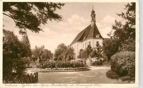 AK / Ansichtskarte  Colmar_68_Haut-Rhin Eglise du Lycee Bartoldi et Monument Kirn