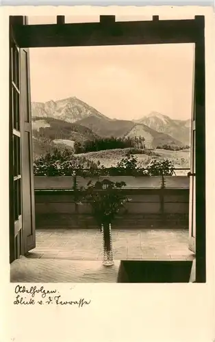 AK / Ansichtskarte  Adelholzen_Oberbayern_Bad Blick von der Terrasse