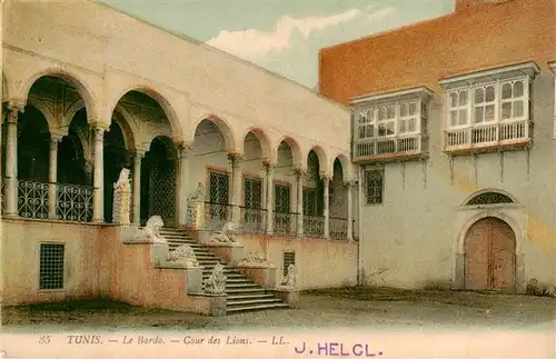 AK / Ansichtskarte  Tunis_Tunesie Le Bardo Cour des Lions