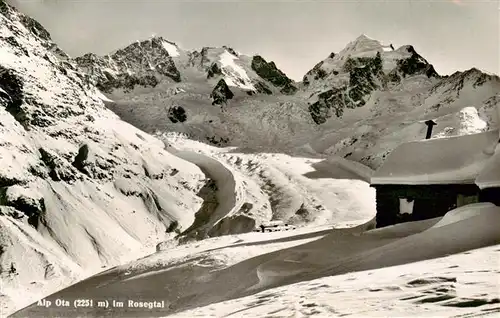 AK / Ansichtskarte  Alp_Ota_2551m_Rosegtal_GR Winterpanorama