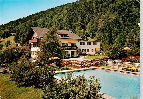 AK / Ansichtskarte  Gantschier Pension Monteneu Schwimmbad