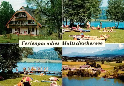 AK / Ansichtskarte  Feldkirchen_Kaernten Ferienparadies Maltschachersee Liegewiesen Panorama